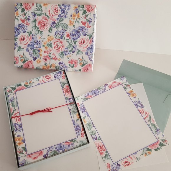 Boxed Stationery *INCOMPLETE* Creative Papers C.R.Gibson,Coventry Rose - Picture 3 of 7